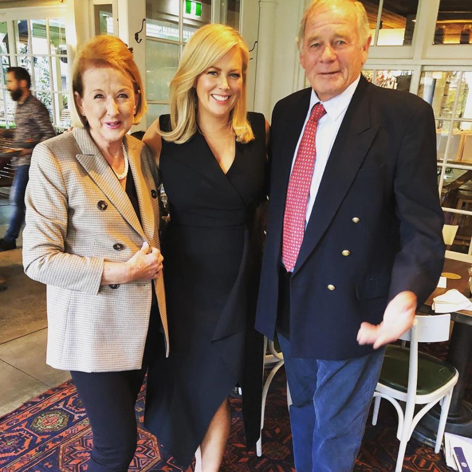 Sam with her late mum, Libby, and dad, Mac Armytage. Photo: Instagram/sam_armytage.