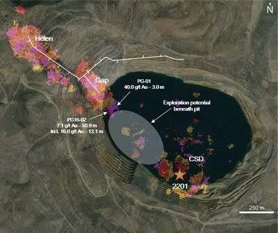 Figure 3 – Surface Plan View of the Cove Deposit (CNW Group/i-80 Gold Corp)