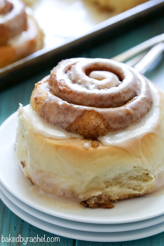 Maple Glazed Cinnamon Rolls