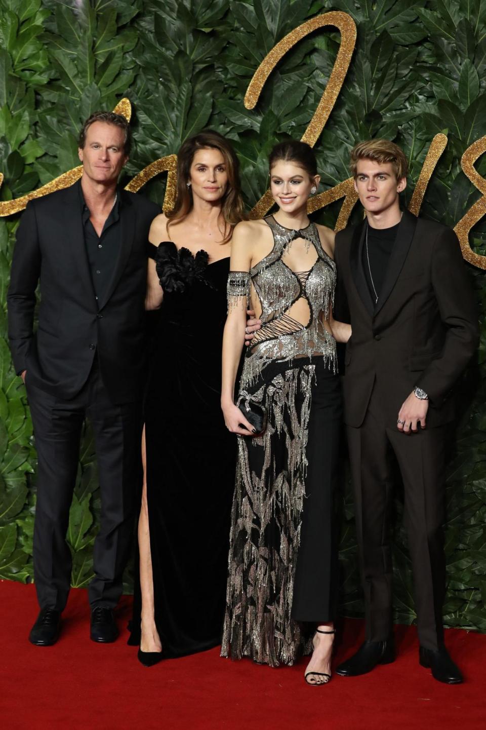 The Gerber family perfectly coordinated for the event (AFP/Getty Images)