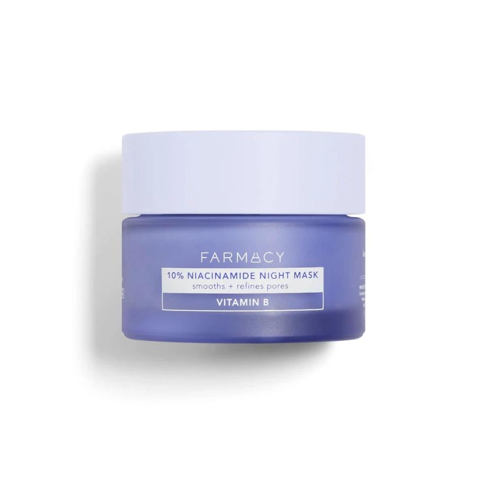 <p>The <span>Farmacy 10% Niacinamide Night Mask</span> ($42) has an ultra-silky, soft gel texture that instantly calms skin. Complexion will also look brighter after just one use, and we're on board.</p>