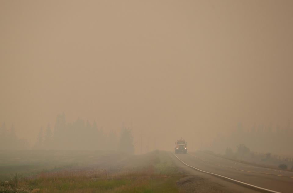 PHOTOS: B.C. wildfires choke western Canada in smoke