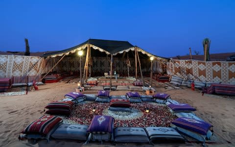 The Bedouin camp is luxury by desert standards - Credit: bedouin oasis camp