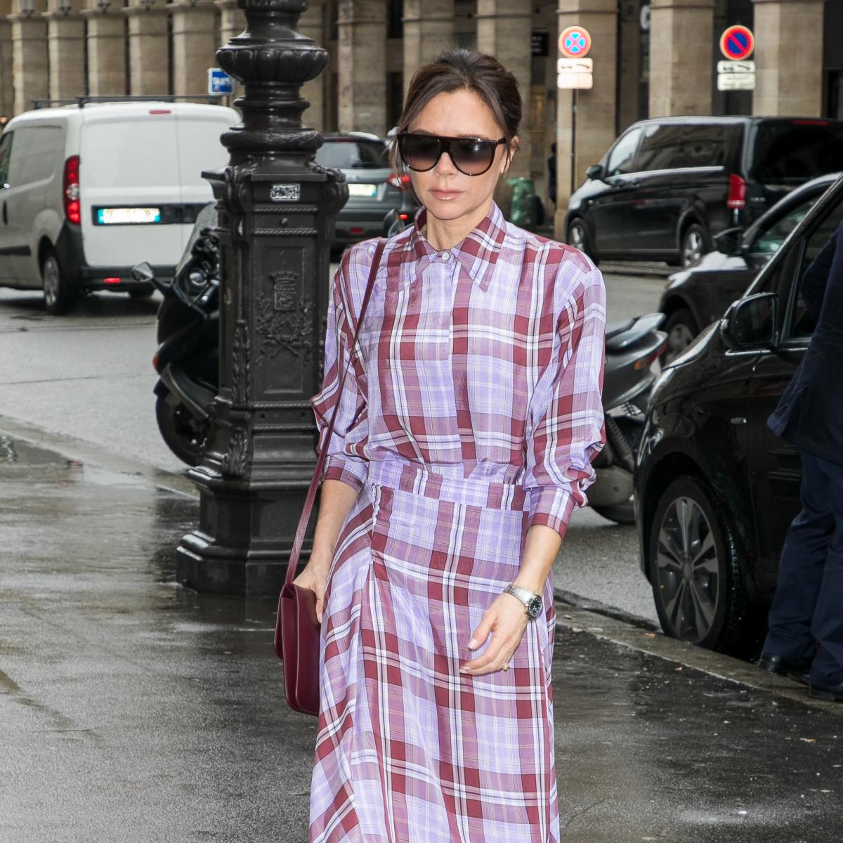 Victoria Beckham Proves You Can Wear Plaid in Paris