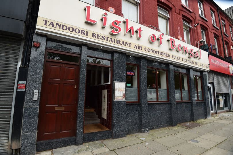 The Light of Bengal Indian restaurant on Aigburth Road