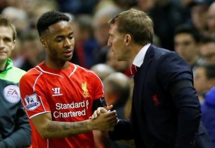 Football - Liverpool v Newcastle United - Barclays Premier League - Anfield - 13/4/15Liverpool&#39;s Raheem Sterling shakes hands with manager Brendan Rodgers after being substitutedAction Images via Reuters / Lee SmithLivepic