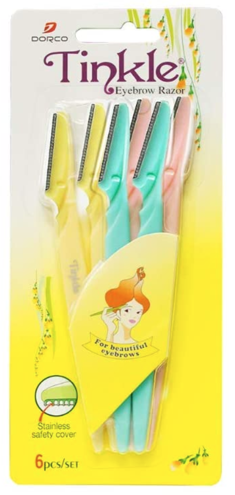 Tinkle Eyebrow Razor Pack of 6