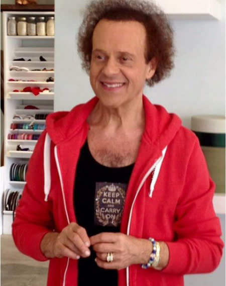 Richard Simmons is letting his fans know he’s thinking about them as they are thinking about him. (Photo: Courtesy Richard Simmons)