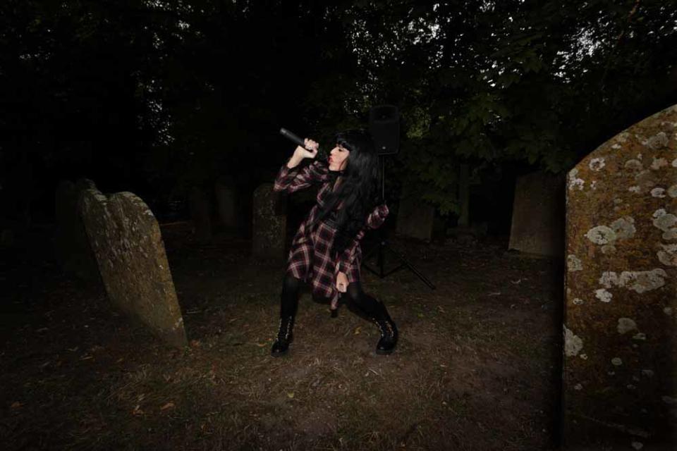 Brocarde says she was caught a couple of times and forced to flee the graveyard. (Brocarde/PA Real Life)