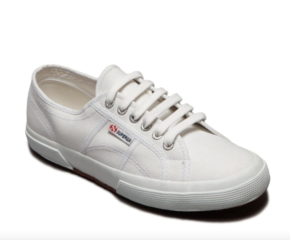 Superga 2750 Cotu Classic Sneakers in white (Photo via Steve Madden)