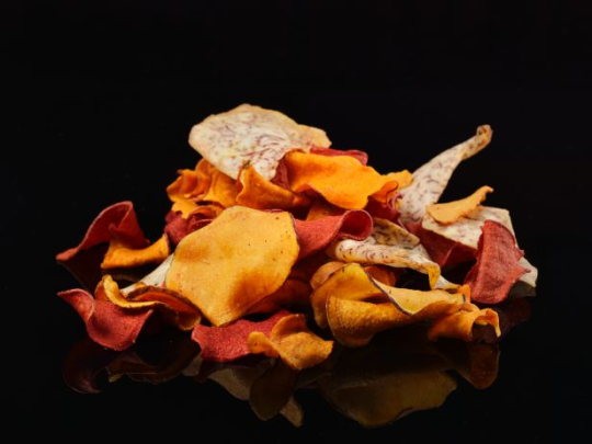 <p>Although these chips are made from vegetables, they are often processed to a degree where many of their important nutrients are lost. Per ounce, they contain about 125 to 160 calories and about 10 to 12 grams of fat. As a healthier alternative, serve cut-up veggies alongside two tablespoons of your kid’s favorite dip.</p>