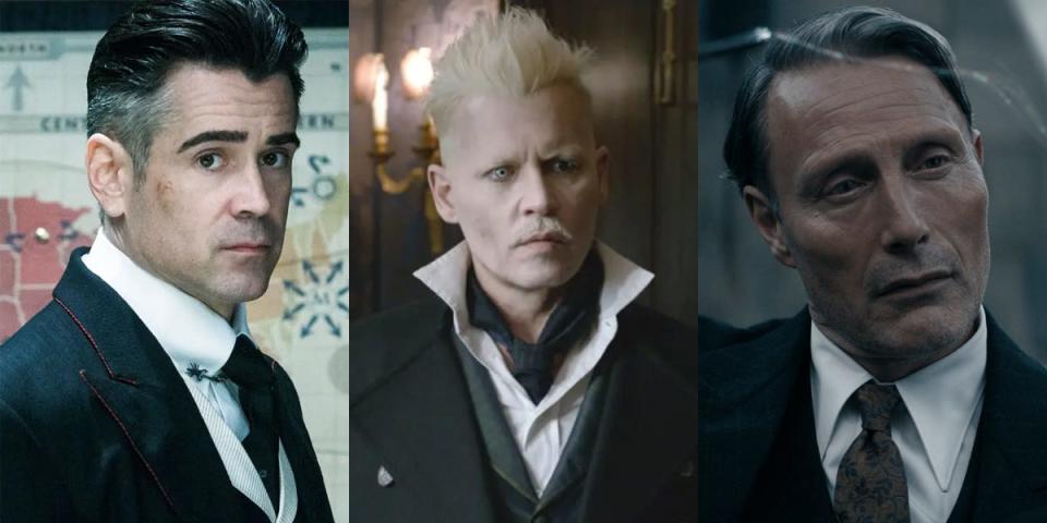 Grindelwald's changing looks