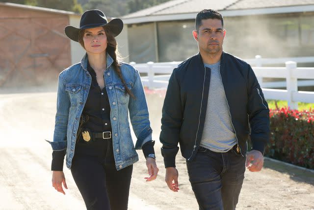 <p>Sonja Flemming/CBS</p> Katrina Law, Wilmer Valderrama