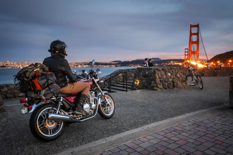 Overlooking the Golden Gate Bridge and San Francisco