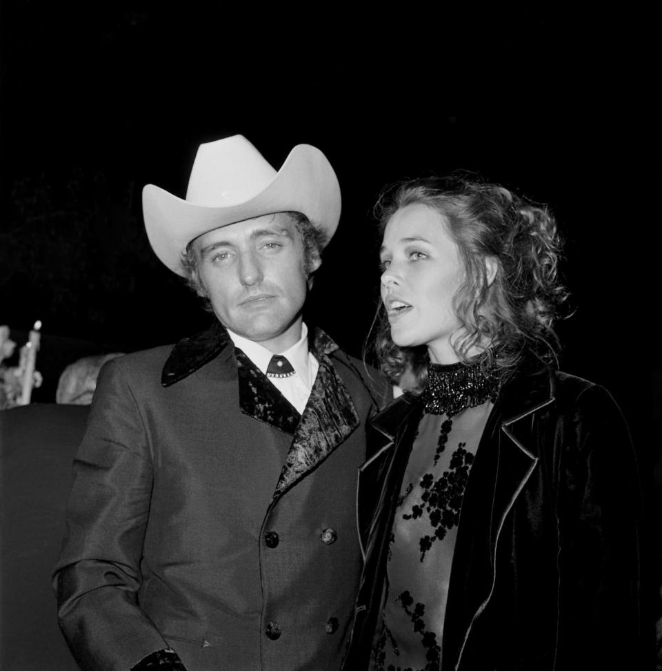 Dennis Hopper and Michelle Phillips