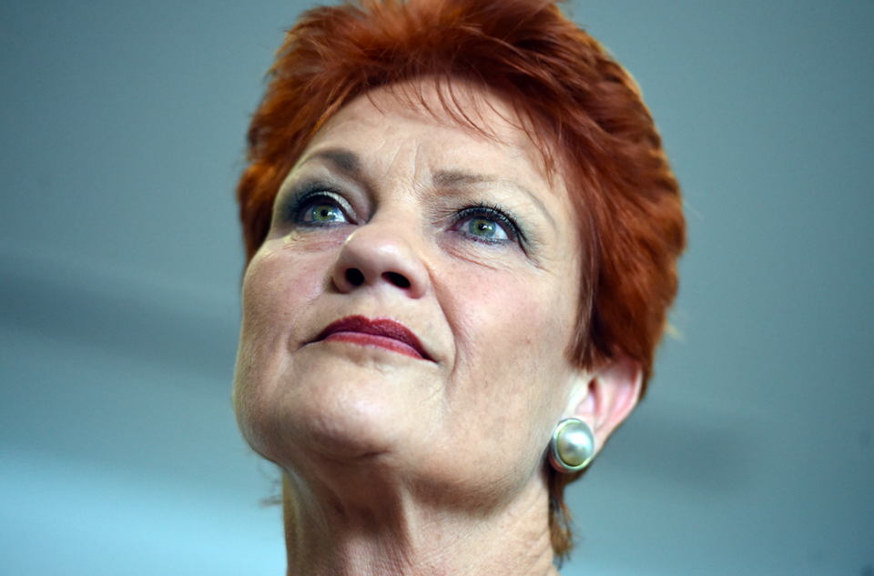 Almost half of Queenslanders feel Pauline Hanson would make a good Prime Minister. Photo: AAP