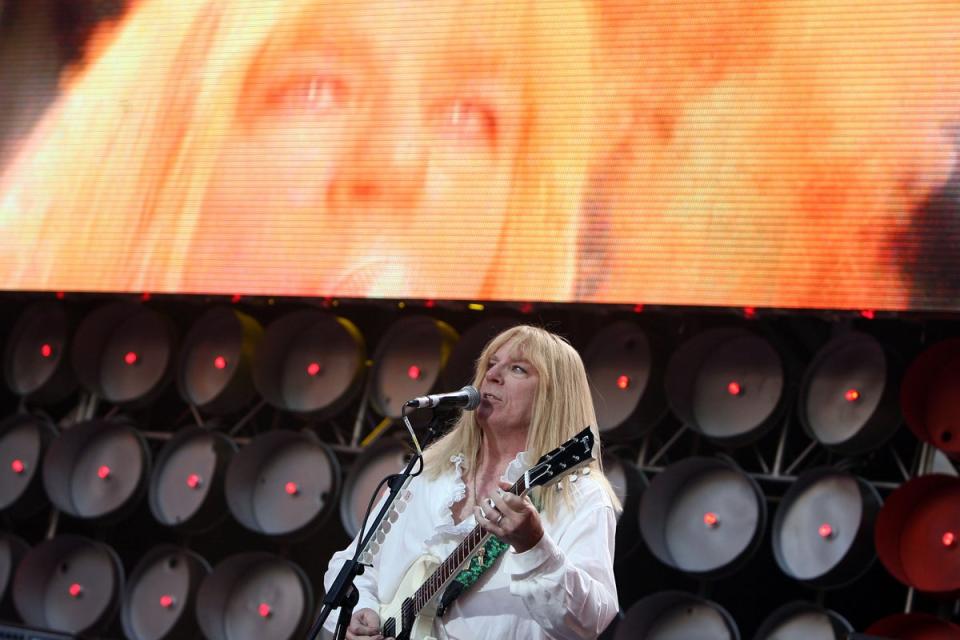 David St. Hubbins (Michael McKean) of Spinal Tap performing at Live Earth in 2007 (Matt Cardy/Getty Images)