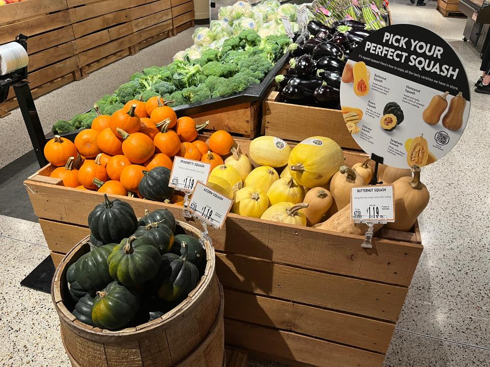 Squash at Wegmans.