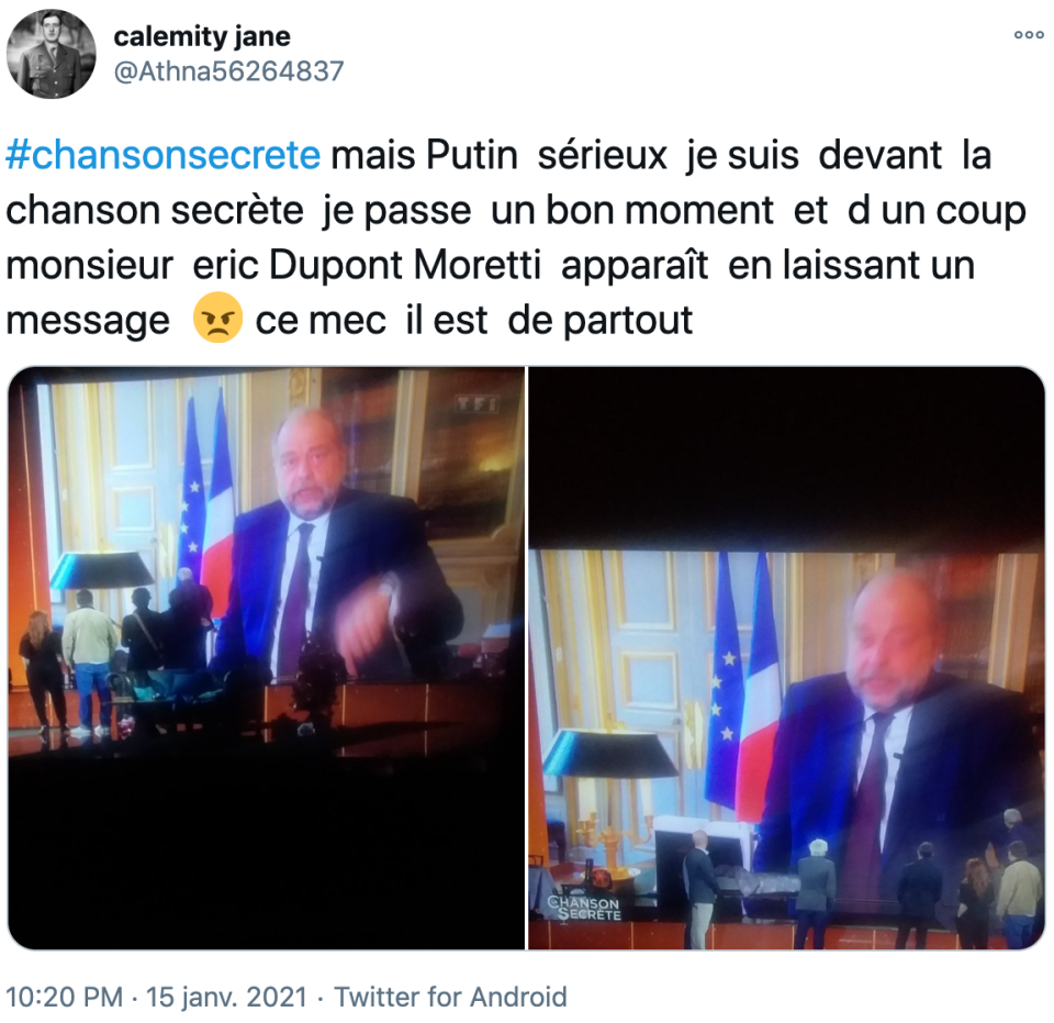 Eric Dupond-Moretti dans La chanson secrète sur TF1 : les internautes très surpris par l’apparition du ministre de la Justice