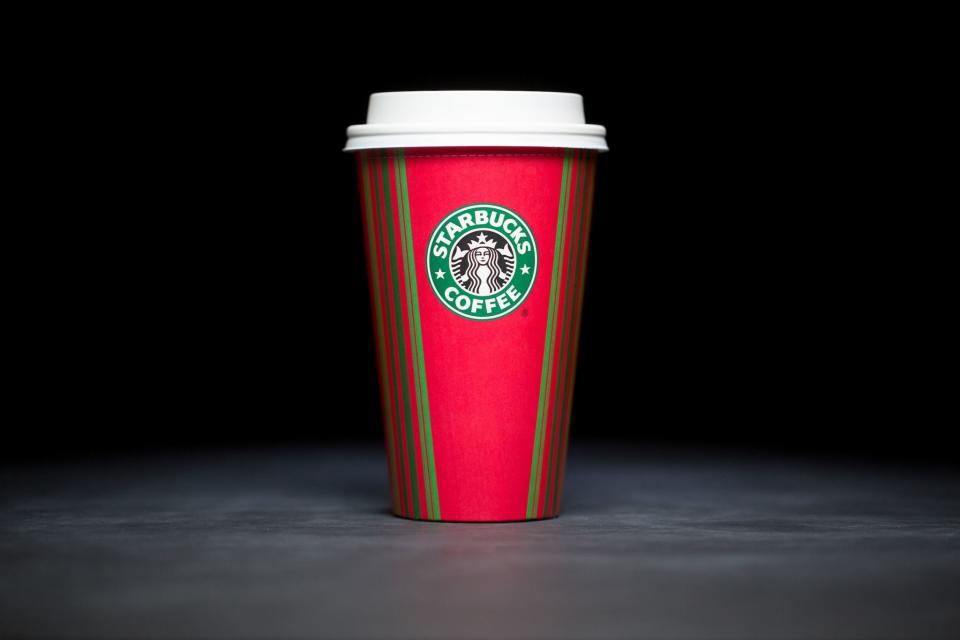 Starbucks holiday cups 2001