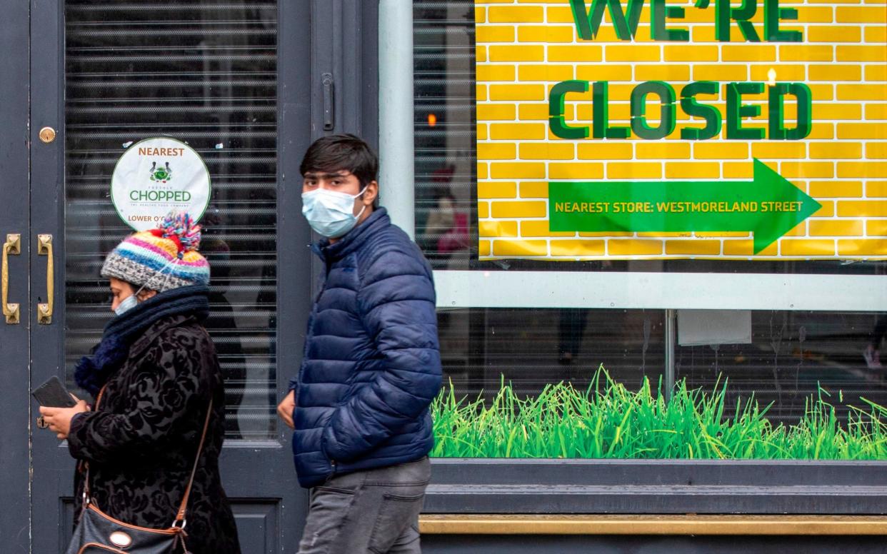 Ireland's shops and pubs will close for six weeks from Wednesday - AFP/GETTY IMAGES