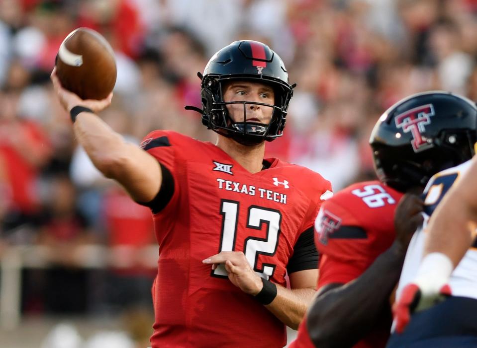 Texas Tech quarterback underwent surgery recently on his injured left shoulder, but could return in October and compete to get his job back,  coach Joey McGuire said Monday.