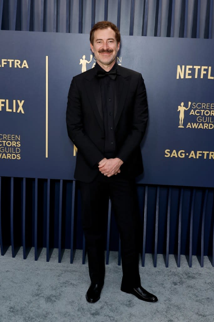 Mark Duplass attends the 30th Annual Screen Actors Guild Awards at Shrine Auditorium and Expo Hall on February 24, 2024 in Los Angeles, California.