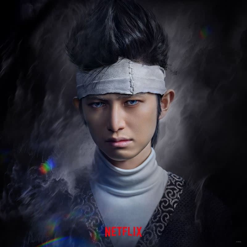 真人版「飛影」由男星本鄉奏多飾演。（圖／Netflix提供）