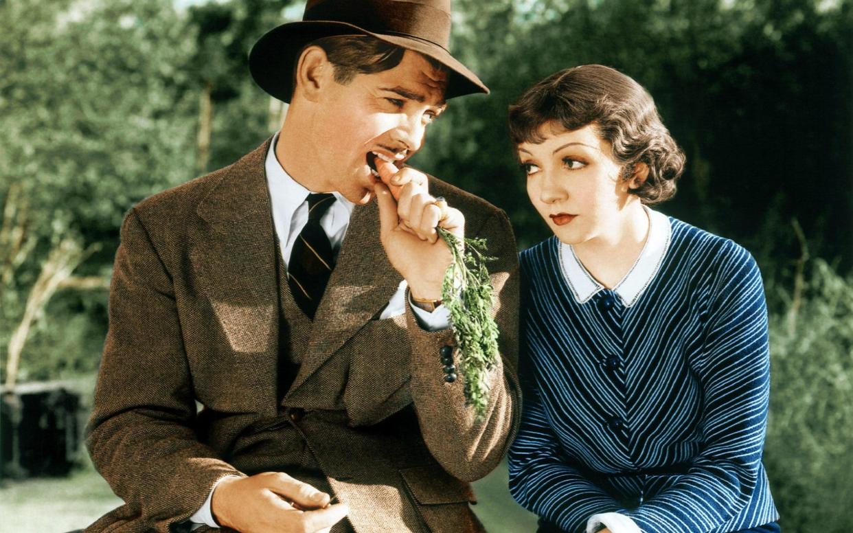 Clark Gable and Claudette Colbert in It Happened One Night