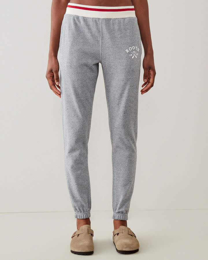 Cabin Slim Cuff Sweatpant. Image via Roots.