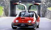 <p>The gullwing-doored Autozam AZ-1 is easily the weirdest car Mazda's ever made. It's a Kei car, which means it has a 660cc turbocharged three-cylinder stuffed in a tiny body, and really, we're not sure why it exists. It's utterly bizarre and totally charming. </p>