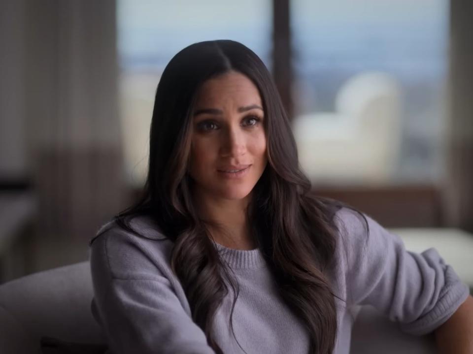 Meghan Markle in the forthcoming Netflix documentary programme ‘Harry & Meghan' (Netflix)