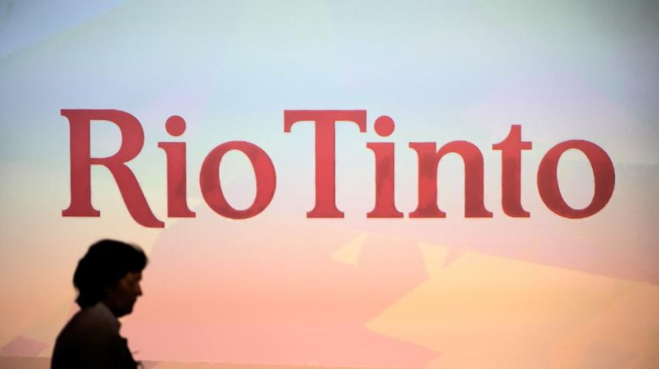  Rio Tinto signage at PDAC in March 2023.