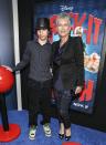 HOLLYWOOD, CA - OCTOBER 29: Thomas Guest and actress Jamie Lee Curtis at Premiere Of Walt Disney Animation Studios' "Wreck-It Ralph" at the El Capitan Theatre on October 29, 2012 in Hollywood, California. (Photo by Christopher Polk/Getty Images)