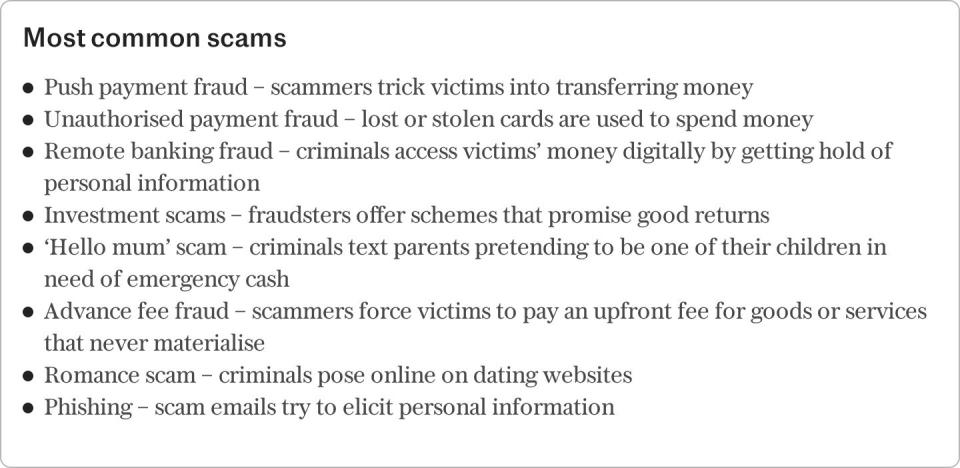 Most common scams