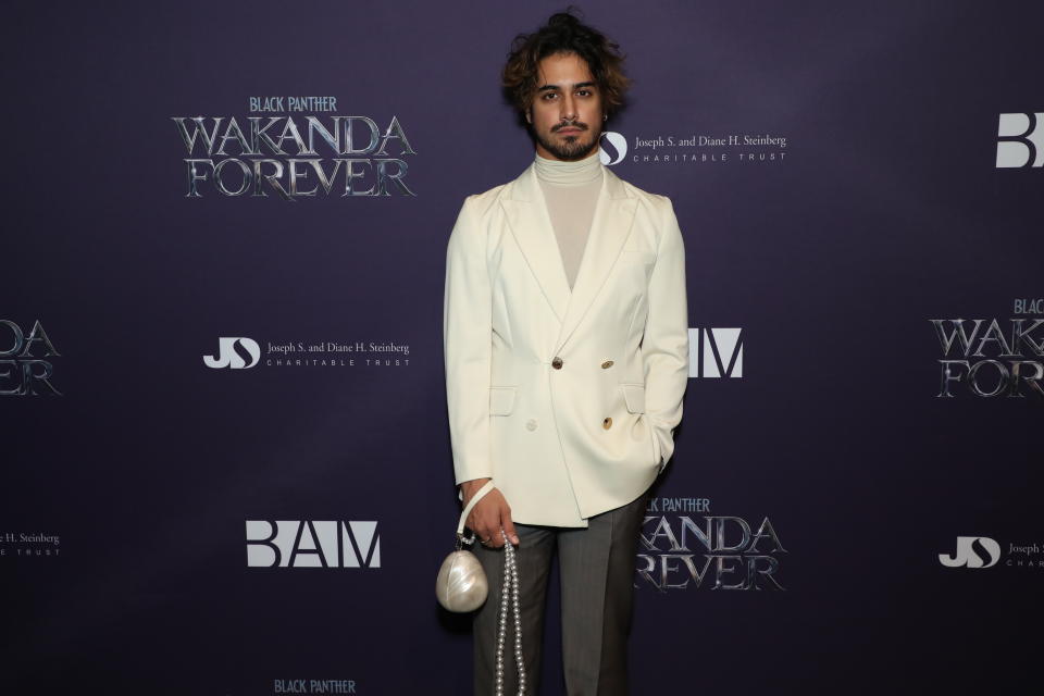 NEW YORK, NEW YORK - NOVEMBER 10: Avan Jogia attends The Brooklyn Silver Screen Premiere of Black Panther: Wakanda Forever, hosted by BAM at The Harvey Theater, Steinberg Screen on November 10, 2022 in New York City. (Photo by Rob Kim/Getty Images for BAM (Brooklyn Academy of Music))