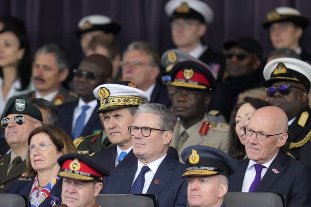 Labour Party leader Sir Keir Starmer at the UK’s national commemorative event for the 80th anniversary of D-Day 