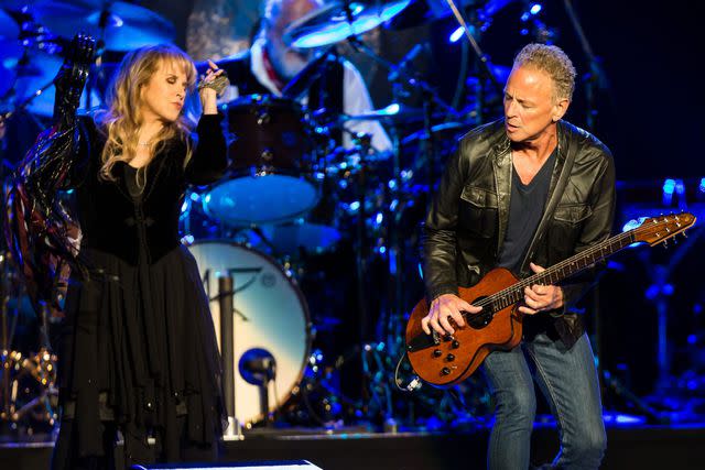 Chelsea Lauren/WireImage Stevie Nicks and Lindsey Buckingham