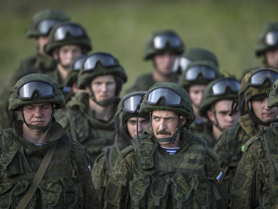 Russia Serbia Military Drill November 2014 Troops