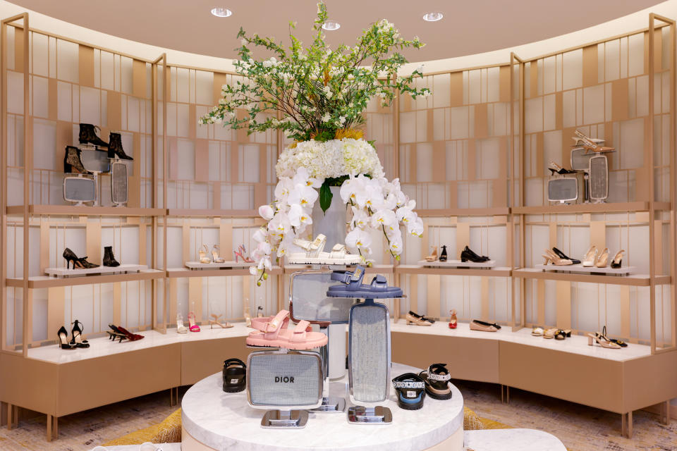 Neiman Marcus, Beverly Hills, shoe floor, shoe store, luxury shoes, retail