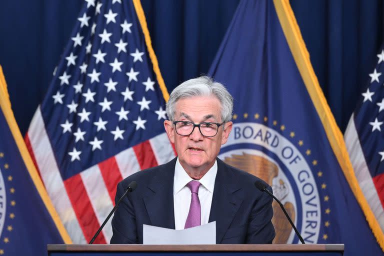 El presidente de la Fed, Jerome Powell, en Washington. (Mandel NGAN / AFP)