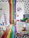 <p>Ideal for a little girls' room, bold and bright stripes reach from the floor to ceiling, juxtaposed with black polka dots. Accessorise with bold prints and plains and look out for rattan storage baskets – they're a fab option and hard-wearing.</p><p>Pictured: From the Kids Collection, <a href="https://www.argos.co.uk/browse/home-and-furniture/kids-room/c:29371/" rel="nofollow noopener" target="_blank" data-ylk="slk:Argos HOME;elm:context_link;itc:0;sec:content-canvas" class="link ">Argos HOME</a></p>