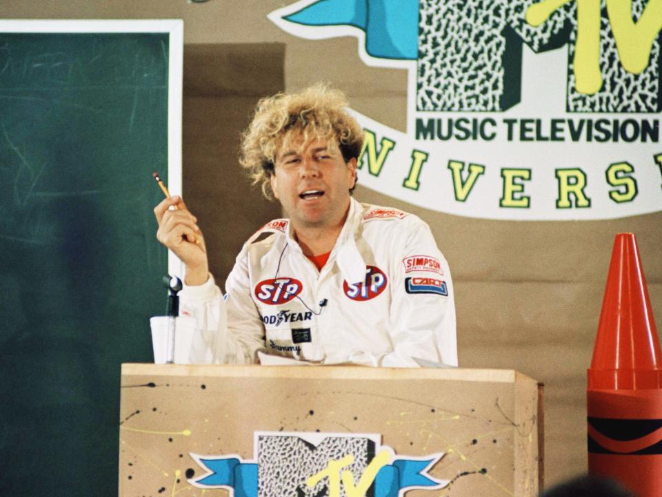 Rock musician Sammy Hagar at the New School in New York City in 1985