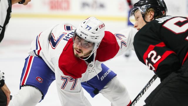 Canadiens' Dach exits early with lower-body injury vs. Blackhawks