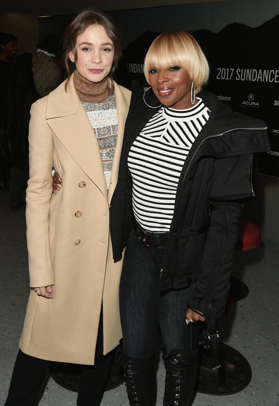 Carey Mulligan and Mary J. Blige