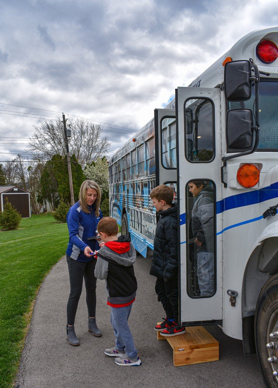 So far this school year, nearly 670 students have entered the mobile learning environment of the Vanguard-Sentinel AIM Mobile Career Technology Lab.