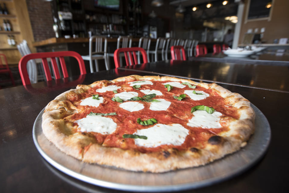 A Margherita pizza in its full glory. (Photo: Boston Globe via Getty Images)