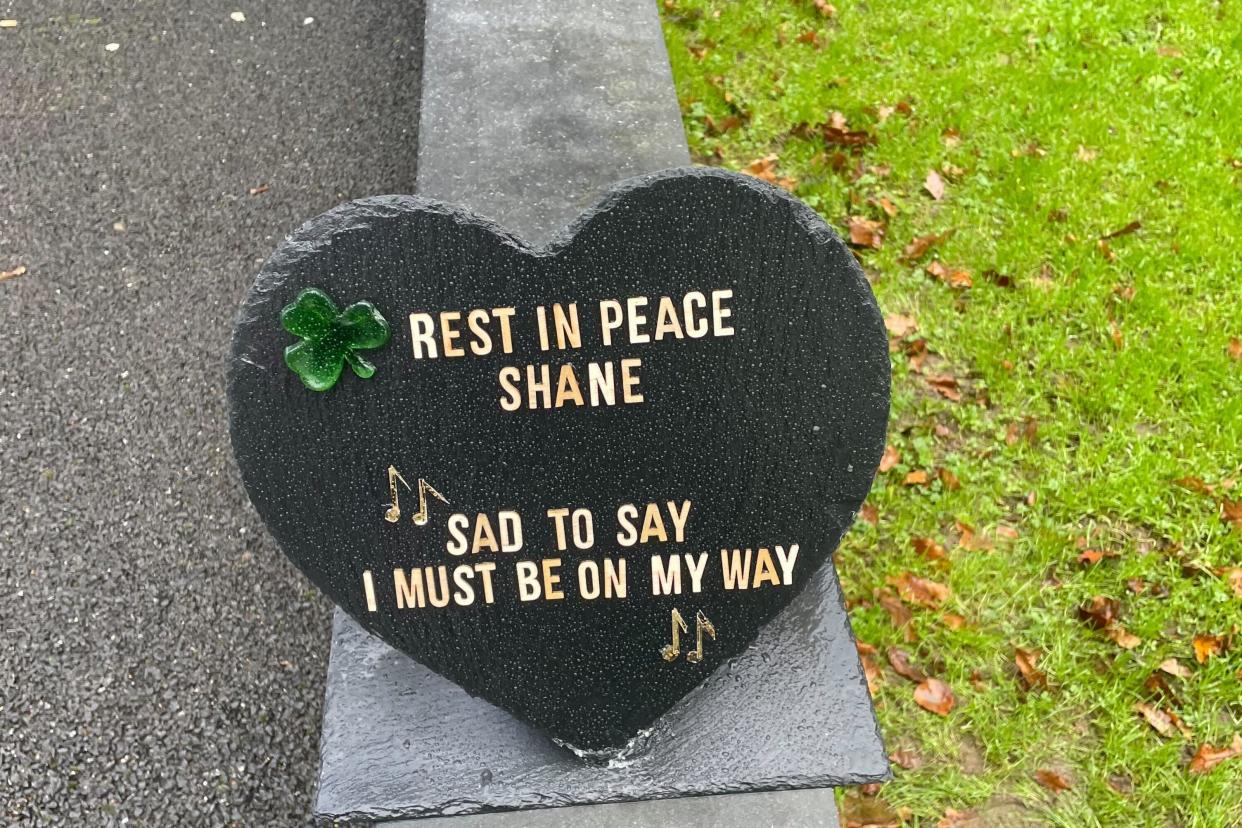 A heart-shaped tribute for Shane MacGowan (The Independent)