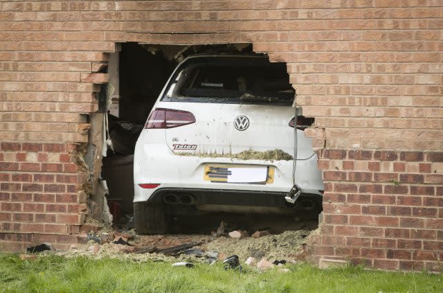 The scene in Morehall Close, Clifton, York. (Danny Lawson/PA)