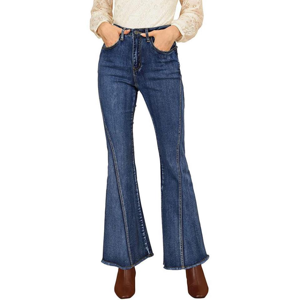 17) Allegra K Vintage Flare Jean